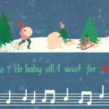 Snowy Christmas Music Christmas Print Paper ~ Tassotti Italy